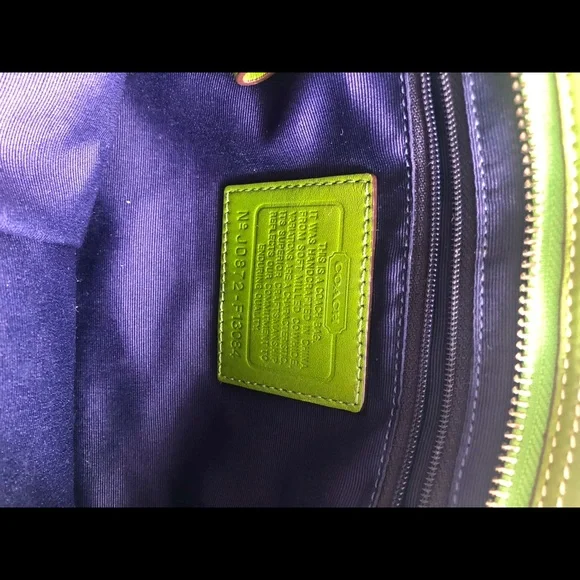 Vintage EUC Green Coach Satchel! - Picture 5 of 6